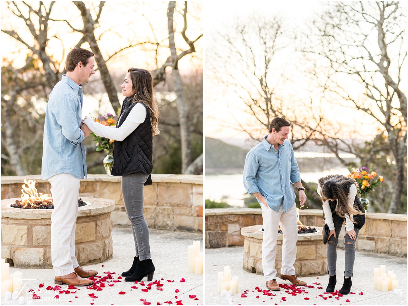 Lake Travis surprise wedding proposal